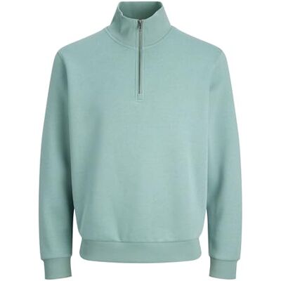 JACK & JONES Jjebradley sweat halv dragkedja Noos, Mineralblå, XXL JACK & JONES Jjebradley sweat halv dragkedja Noos, Mineralblå, XXL