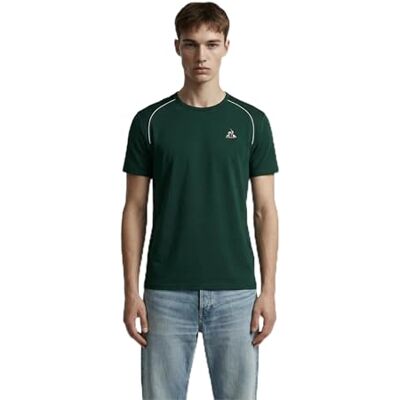 Le Coq Sportif Silver Rooster SP Tee SS nummer 1 M Scarab Le Coq Sportif Silver Rooster SP Tee SS nummer 1 M Scarab