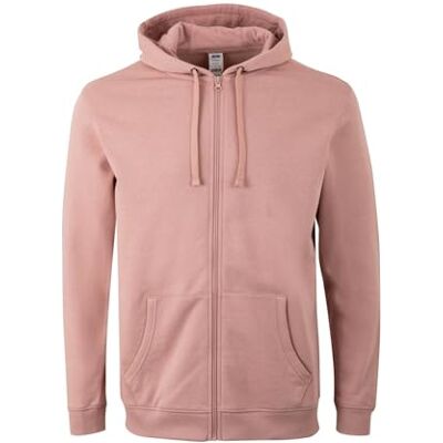 Mukua SF270U unisex huvtröja med dragkedja, rosa färg, storlek L, Rosenröd, L Mukua SF270U unisex huvtröja med dragkedja, rosa färg, storlek L, Rosenröd, L