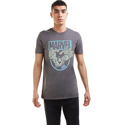 Marvel Hulk Force T-shirt för män, kol, Large Marvel Hulk Force T-shirt för män, kol, Large