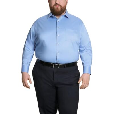 Van Heusen Herr Ultra Wrinkle Free Dress Shirt, Blå Frost, 46 cm hals 81 cm – 83 cm ärm Van Heusen Herr Ultra Wrinkle Free Dress Shirt, Blå Frost, 46 cm hals 81 cm – 83 cm ärm