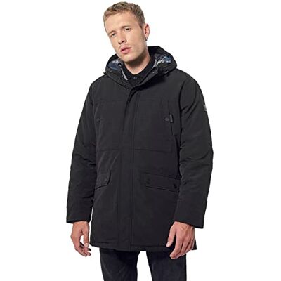 KAPORAL Varm parkas avtagbar huvtröja herr, Svart svart, S KAPORAL Varm parkas avtagbar huvtröja herr, Svart svart, S