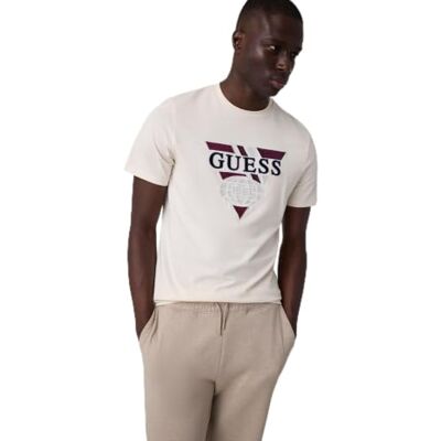 GUESS Men'sPIERRE CN SS T-SHIRTT-SHIRTSCHOCOLATE BROWNIEsize L längd N GUESS Men'sPIERRE CN SS T-SHIRTT-SHIRTSCHOCOLATE BROWNIEsize L längd N