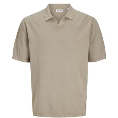 JACK & JONES JJELEO Knit Polo SS SN, Porslin, XXL JACK & JONES JJELEO Knit Polo SS SN, Porslin, XXL