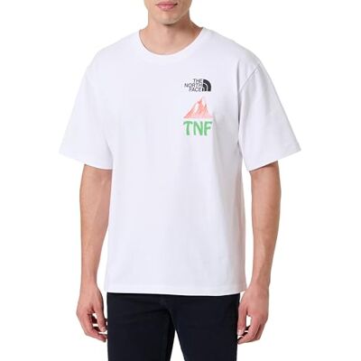 The North Face NF0A8CKKFN4 M grafisk SS T-shirt AP T-shirt herr TNF vit storlek L, Tnf White, L The North Face NF0A8CKKFN4 M grafisk SS T-shirt AP T-shirt herr TNF vit storlek L, Tnf White, L