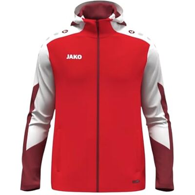 JAKO Unisex huvjacka Dynamic, röd/vit/mörkröd, 3XL JAKO Unisex huvjacka Dynamic, röd/vit/mörkröd, 3XL