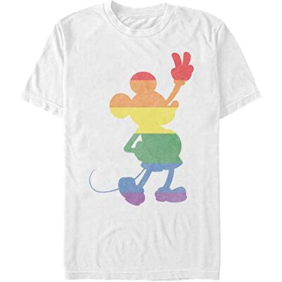 Disney Herr Love Pride Musse T-shirt, vit, XXL Disney Herr Love Pride Musse T-shirt, vit, XXL