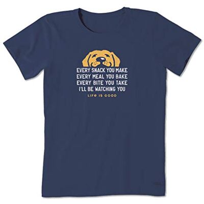 Life Is Good kvinnors krossare t-shirt mamma björn utomhus, mörkaste blå, XL Life Is Good kvinnors krossare t-shirt mamma björn utomhus, mörkaste blå, XL