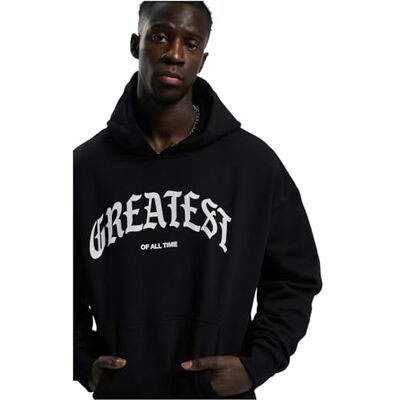 Tee Upscale Immortal Heavy Oversize Hoody, huvtröja för män med backtryck, överdimensionerad passform, svart, 3XL Tee Upscale Immortal Heavy Oversize Hoody, huvtröja för män med backtryck, överdimensionerad passform, svart, 3XL