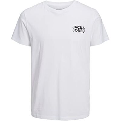 JACK & JONES Bestseller A/S Herr JJECORP logo Tee SS O-hals NOOS t-shirt, vit/passform: smal/litet tryck/svart, XXL, Vit/passform: smal/litet tryck/svart, XXL JACK & JONES Bestseller A/S Herr JJECORP logo Tee SS O-hals NOOS t-shirt, vit/passform: smal/litet tryck/svart, XXL, Vit/passform: smal/litet tryck/svart, XXL