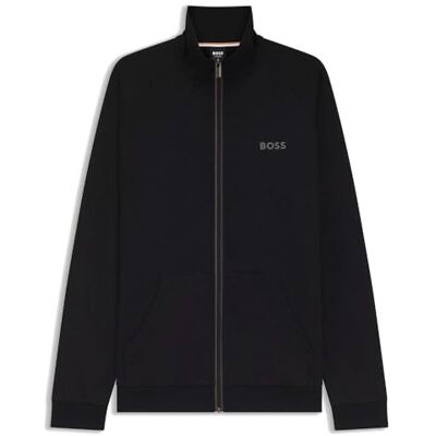 Boss Loungewear_jacka för män, Svart 004, L Boss Loungewear_jacka för män, Svart 004, L