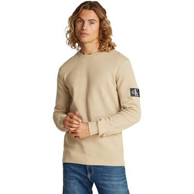 Calvin herr L/S stickade toppar, Brun, XXS Calvin herr L/S stickade toppar, Brun, XXS