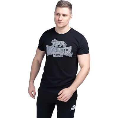 Lonsdale Yettington t-shirt för män, Svart/vit/grå, L Lonsdale Yettington t-shirt för män, Svart/vit/grå, L