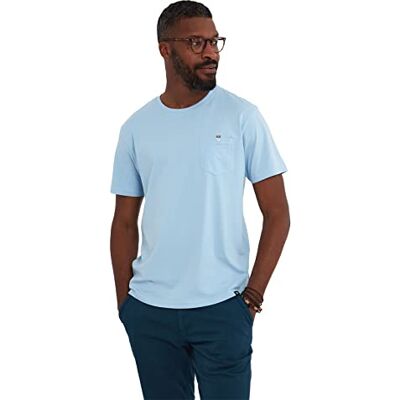 Joe Browns Kortärmad bas-t-shirt för män, Blekblå, M Joe Browns Kortärmad bas-t-shirt för män, Blekblå, M