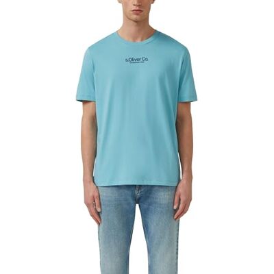 s.Oliver T-shirt med logotyp tryck, 66 d1, M s.Oliver T-shirt med logotyp tryck, 66 d1, M