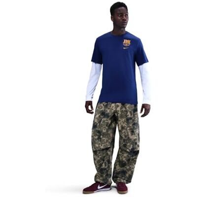 NIKE FC Barcelona fotbolls-t-shirt för män, HQ8396 NIKE FC Barcelona fotbolls-t-shirt för män, HQ8396