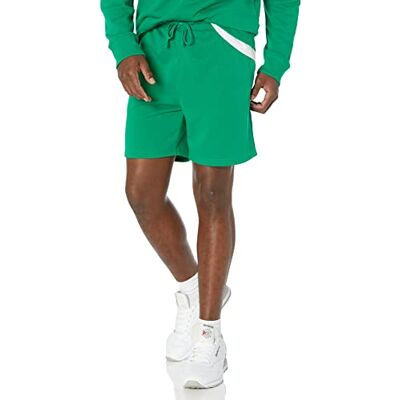 Amazon Essentials lättvikts franska frottéshorts för män (finns i stora och långa), grön, medium Amazon Essentials lättvikts franska frottéshorts för män (finns i stora och långa), grön, medium
