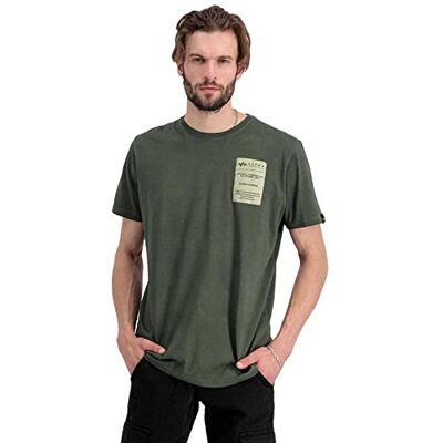 Alpha Industries AI Label T-shirt för män Dark Olive Alpha Industries AI Label T-shirt för män Dark Olive