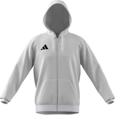 adidas herr Entrada26 Full Zip Hoodie Sweatshirt, white/black, XS adidas herr Entrada26 Full Zip Hoodie Sweatshirt, white/black, XS