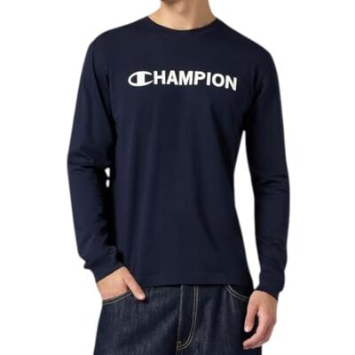 Champion Legacy män, grafisk långärmad t-shirt, XL, blå, BLÅ, XL Champion Legacy män, grafisk långärmad t-shirt, XL, blå, BLÅ, XL
