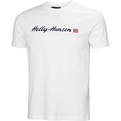 Helly Hansen Core Graphic T 2.0 T-shirt, vit, XL herr, Vitt och blått, XL Helly Hansen Core Graphic T 2.0 T-shirt, vit, XL herr, Vitt och blått, XL