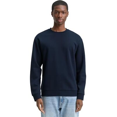 TOM TAILOR Denim herr sweatshirt, 10668 – himmelskaptensblå, XXL TOM TAILOR Denim herr sweatshirt, 10668 – himmelskaptensblå, XXL