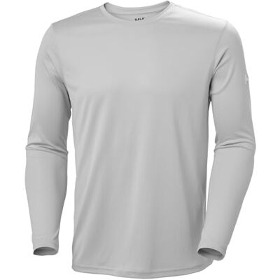 Helly Hansen Hh Tech Crew långärmad funktionell skjorta undertröja, 853 graunebel, S Helly Hansen Hh Tech Crew långärmad funktionell skjorta undertröja, 853 graunebel, S