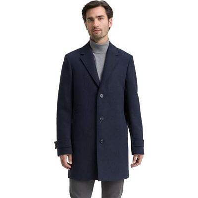 TOM TAILOR herr 1046987 ullrock, 32530-blå liten fiskbensmönster, XL, 32530 – Blå liten fiskben, XL TOM TAILOR herr 1046987 ullrock, 32530-blå liten fiskbensmönster, XL, 32530 – Blå liten fiskben, XL