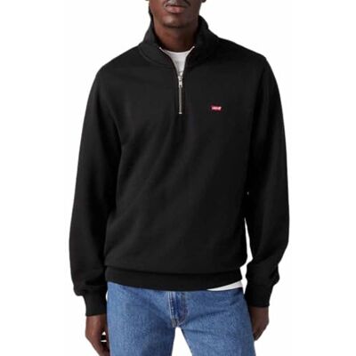 Levi's Herr original Hm 1/4 dragkedja sweatshirt, Mineral svart, XL Levi's Herr original Hm 1/4 dragkedja sweatshirt, Mineral svart, XL