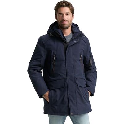 TOM TAILOR Herr 1047040 Parka, 10668-Sky Captain Blue, S, 10668 – himmelskaptensblå, S TOM TAILOR Herr 1047040 Parka, 10668-Sky Captain Blue, S, 10668 – himmelskaptensblå, S