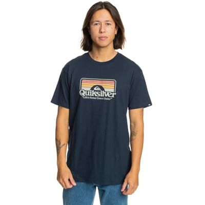Quiksilver T-tröja Män Blå XS Quiksilver T-tröja Män Blå XS