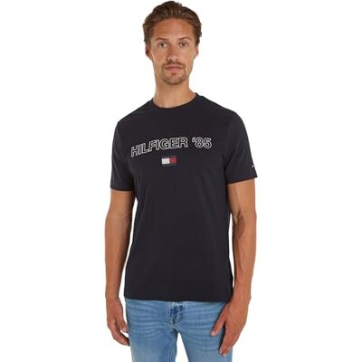 Tommy Hilfiger S/S T-shirts för män, Öken himmel, XS Tommy Hilfiger S/S T-shirts för män, Öken himmel, XS