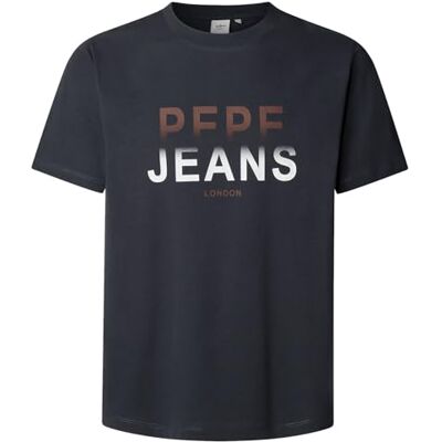 Pepe Jeans herr M säsong logo III t-shirt, blå (marinblå), L, Blå (marinblå), L Pepe Jeans herr M säsong logo III t-shirt, blå (marinblå), L, Blå (marinblå), L