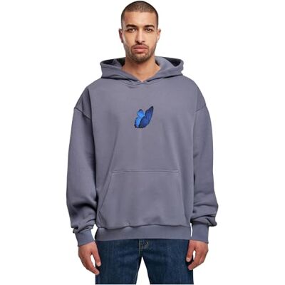 Tee Unisex huvtröja Le Papillon Heavy oversize hoodie vintageblå, M, Vintageblue, M Tee Unisex huvtröja Le Papillon Heavy oversize hoodie vintageblå, M, Vintageblue, M