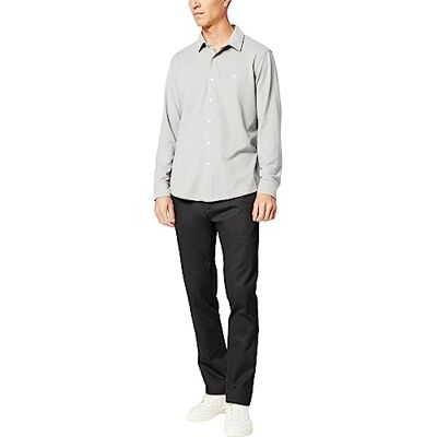Dockers herr signatur Chino slim fit vardagsbyxor, Svart, 42W X 34L Dockers herr signatur Chino slim fit vardagsbyxor, Svart, 42W X 34L