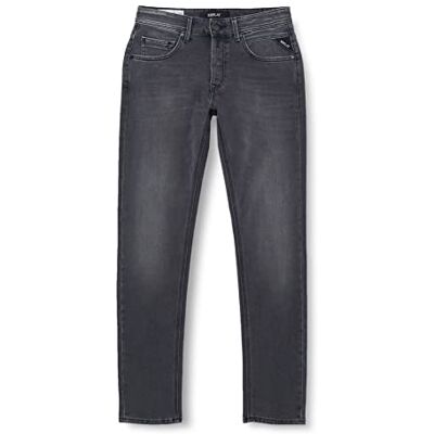 Replay Willbi ekologiska jeans för män, 097 Mörk grå, 28W x 34L Replay Willbi ekologiska jeans för män, 097 Mörk grå, 28W x 34L