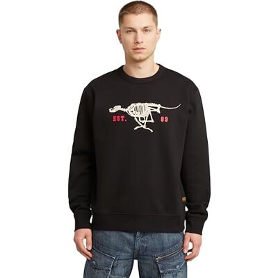 G-STAR RAW 8719965012981 Löphund tillbaka storlek, Svart (Dk Black D27095-d733-6484), XXL G-STAR RAW 8719965012981 Löphund tillbaka storlek, Svart (Dk Black D27095-d733-6484), XXL