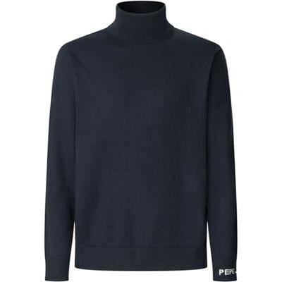 Pepe Jeans herr Andre sköldpadda hals stickat, blå (Dulwich Blue), XS, Blå (Dulwich blå), XS Pepe Jeans herr Andre sköldpadda hals stickat, blå (Dulwich Blue), XS, Blå (Dulwich blå), XS