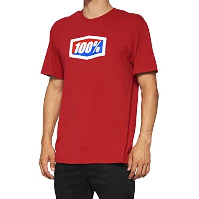 100% CASUAL officiell kortärmad T-shirt röd-M T-shirt, röd, M blandad, Färg: röd, M 100% CASUAL officiell kortärmad T-shirt röd-M T-shirt, röd, M blandad, Färg: röd, M