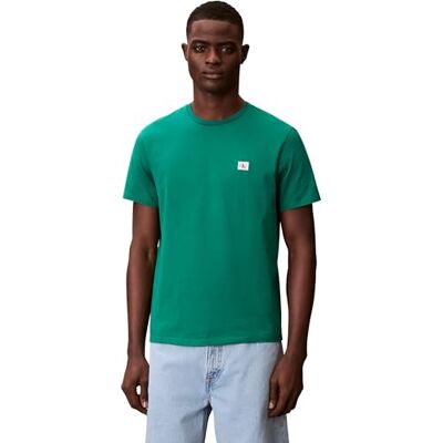 Calvin Herr Ss Badge 30S Jersey Klassisk Tee Lv04Rc272G T-shirts, Grön, S Calvin Herr Ss Badge 30S Jersey Klassisk Tee Lv04Rc272G T-shirts, Grön, S