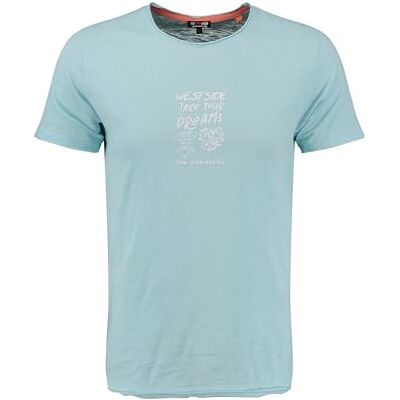 KEY LARGO KEYLARGO Herr T-shirt MT KLWEST Side Round, Ljusblå (1216), M KEY LARGO KEYLARGO Herr T-shirt MT KLWEST Side Round, Ljusblå (1216), M