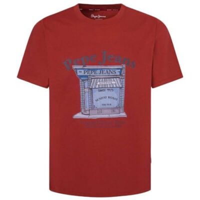 Pepe Jeans herr ago, t-shirt, röd, XS, Röd (rubinröd), XS Pepe Jeans herr ago, t-shirt, röd, XS, Röd (rubinröd), XS