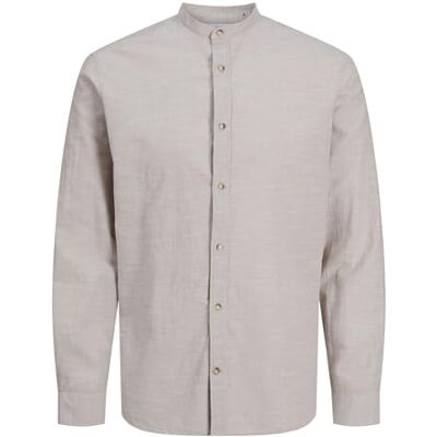JACK & JONES JJESUMMER band skjorta LS SN, Porslin, M JACK & JONES JJESUMMER band skjorta LS SN, Porslin, M