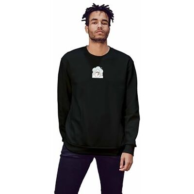 Green Fish Sweatshirt herr, Svart, M Green Fish Sweatshirt herr, Svart, M