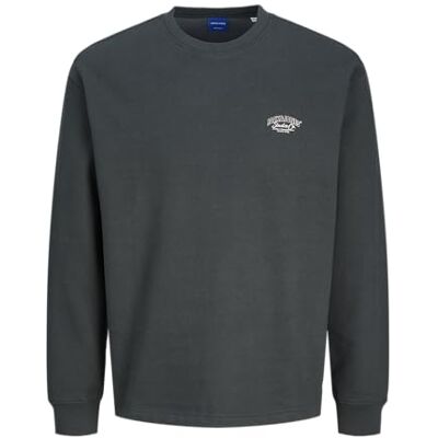 JACK & JONES Jorbronx Arch Small Sweat Crew Neck Sweatshirt, Forest River, M, Forest River, M JACK & JONES Jorbronx Arch Small Sweat Crew Neck Sweatshirt, Forest River, M, Forest River, M