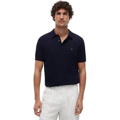 Tommy Hilfiger herr ESSENTIAL BOMULL STICKAD POLO MW0MW37396 S/S Polo, blå, XL, Blå (ökenhimmel), XL Tommy Hilfiger herr ESSENTIAL BOMULL STICKAD POLO MW0MW37396 S/S Polo, blå, XL, Blå (ökenhimmel), XL