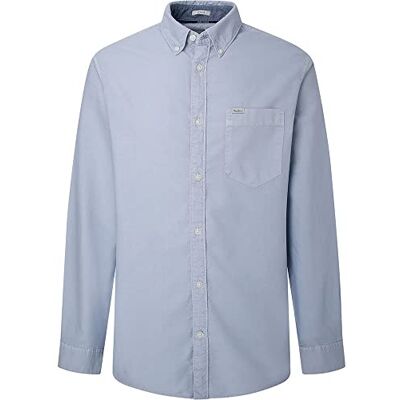 Pepe Jeans Fabio-skjorta för män, Blå (blekblå), XS Pepe Jeans Fabio-skjorta för män, Blå (blekblå), XS