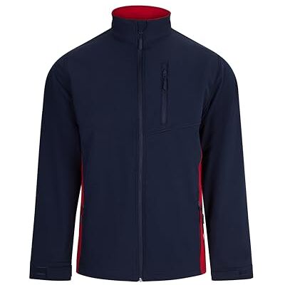 VELILLA 106004, tvåfärgad mjuk skaljacka, marinblå och röd, storlek 3XL, Marinblå och röd, 3XL VELILLA 106004, tvåfärgad mjuk skaljacka, marinblå och röd, storlek 3XL, Marinblå och röd, 3XL
