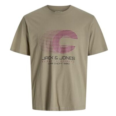 JACK & JONES Jcovibrant Tee Ss Crew Neck Styd Aw24, Silversalvia, L JACK & JONES Jcovibrant Tee Ss Crew Neck Styd Aw24, Silversalvia, L