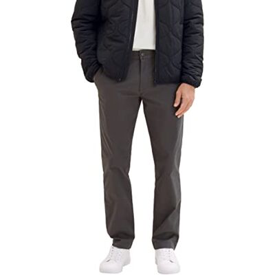 TOM TAILOR herr regular fit chinos byxor, 10899-tarmac grå, 28W / 32L TOM TAILOR herr regular fit chinos byxor, 10899-tarmac grå, 28W / 32L